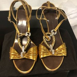 Giuseppe Zanotti Gold Sandals